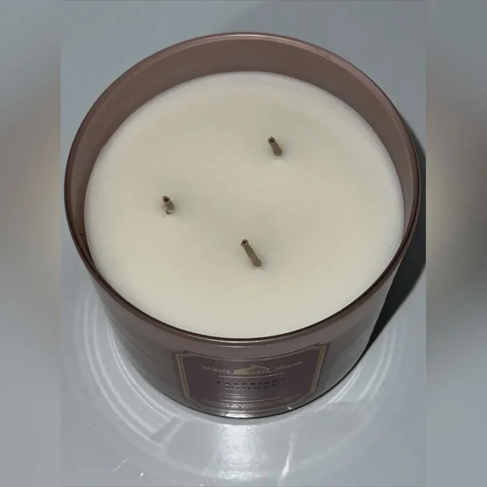 Bath and Body Works White Barn RASPBERRY MIMOSA 3 Wick Candle